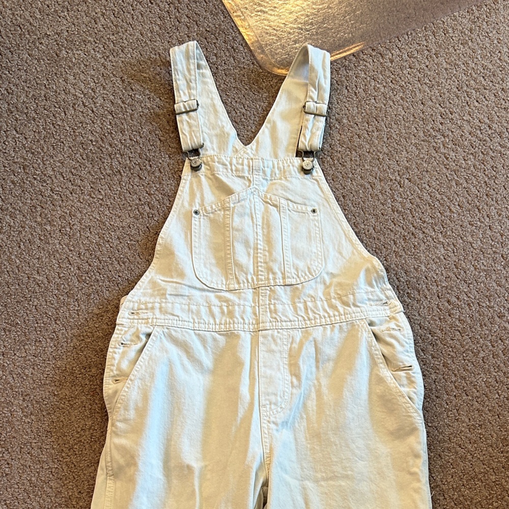 Old Navy Cream Carpenter Overalls Size 6 Never Worn